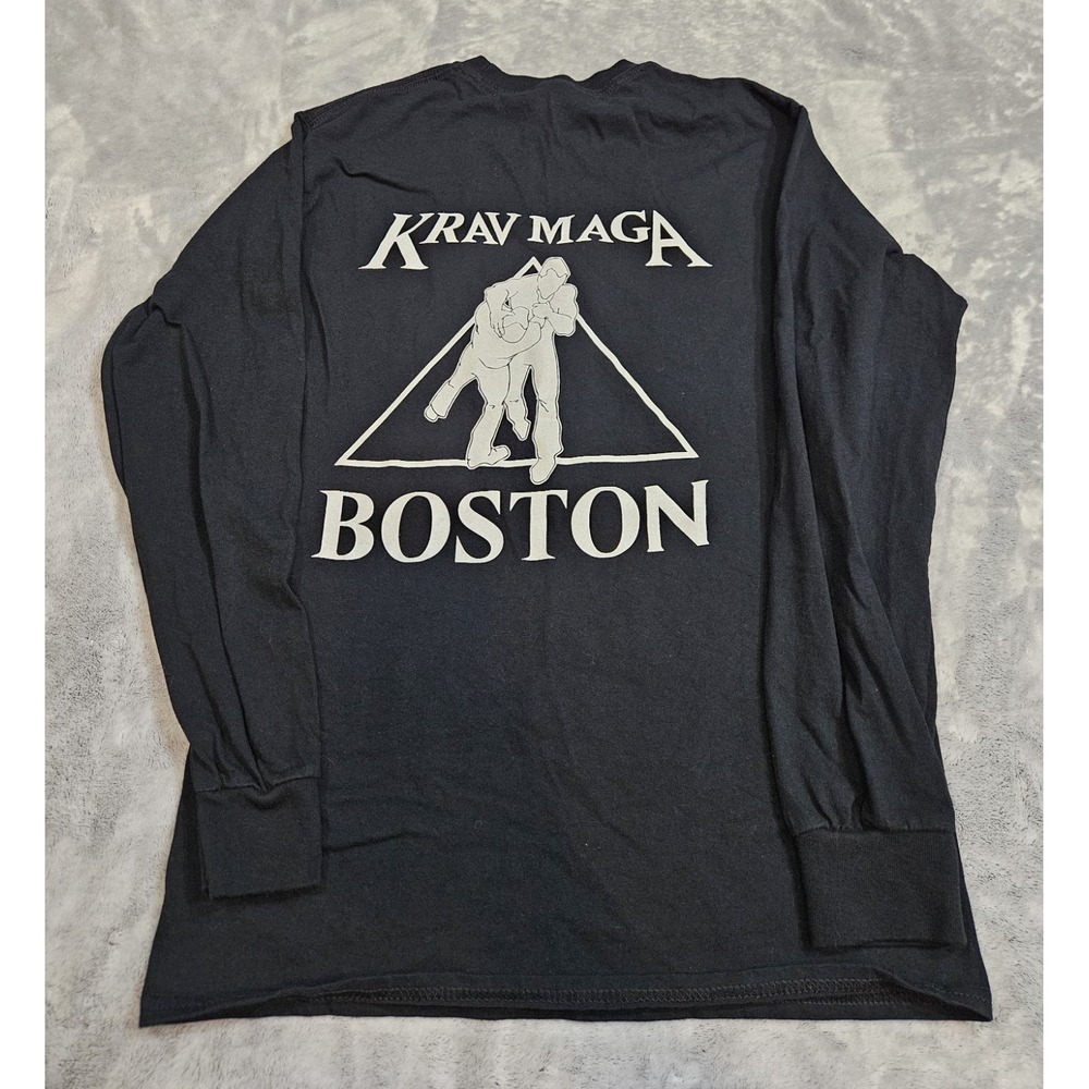 Krav Maga Boston Men's Long Sleeve T-Shirt Size Small